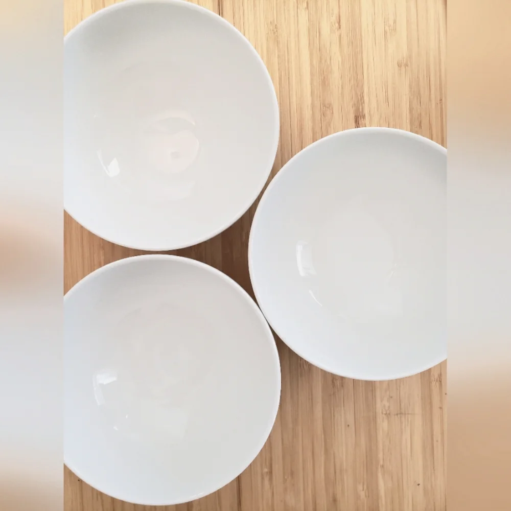 IKEA White Ceramic Bowls Set